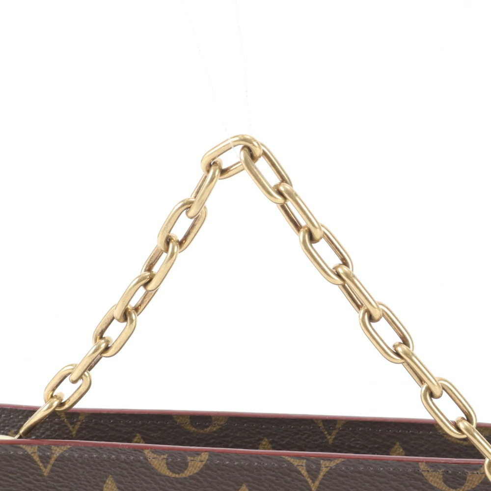 LOUIS VUITTON Authentic Brown Monogram Leather Pouch - Picture 2 of 9